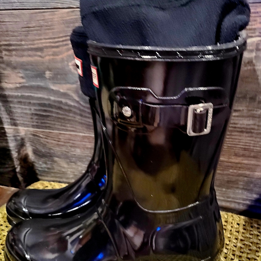 Hunter Boots Orig. Short and Gloss Black - Picture 5 of 6